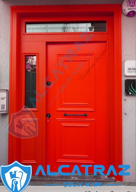 kırmızı dış kapı villa kapısı Çelik kapı fiyatları modelleri villa kapısı modelleri | Çelik kapı modelleri