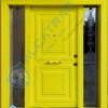 Sarı Dış Kapı Villa Kapısı Çelik Kapı