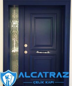 Alcatraz Çelik Kapı Mavi Villa Kapısı İndirimli Villa Giriş Kapısı Modelleri