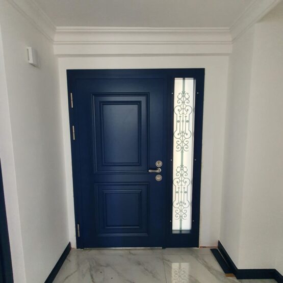 mavi villa kapısı Çelik kapı villa giriş kapısı villa kapısı modelleri | Çelik kapı modelleri