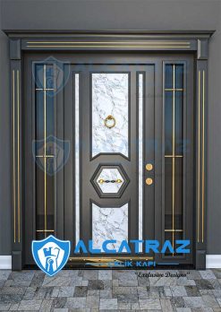 Kompozit Kompak Lüks Modern Dış Kapı Villa Kapısı AVK-168 9 villa kapı fiyatları,Villa Kapısı Modelleri Villa Giriş Kapısı Kompozit Çelik Kapı Alcatraz Villa Kapısı Haustüren SteelDoors -