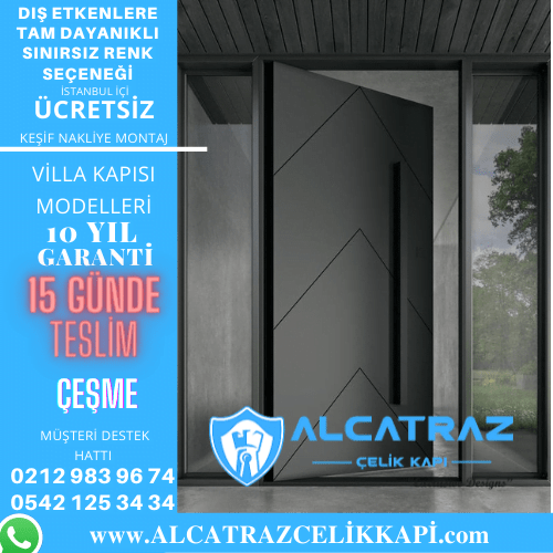 çeşme villa giriş kapıları villa kapısı modelleri indirimli villa kapı fiyatları kompozit villa kapısı