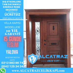 yalova villa giriş kapıları villa kapısı modelleri indirimli villa kapı fiyatları kompozit villa kapısı