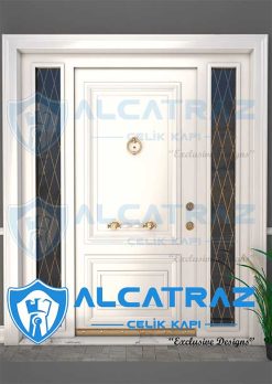 Bodrum Mavis Çelik Kapı AVK-681 13 Alcatraz Çelik Kapı Villa Kapısı Modelleri Lüks Villa Kapısı