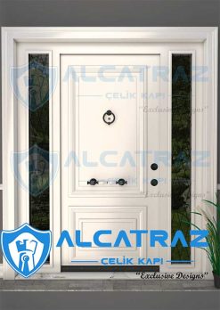 Bodrum Mavis Çelik Kapı AVK-681 12 Alcatraz Çelik Kapı Villa Kapısı Modelleri Lüks Villa Kapısı