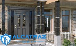Beyaz Ferforje Detaylı Villa Kapısı Modelleri AVK-898 13 villa kapı fiyatları,Villa Kapısı Modelleri Villa Giriş Kapısı Kompozit Çelik Kapı Alcatraz Villa Kapısı Haustüren SteelDoors -