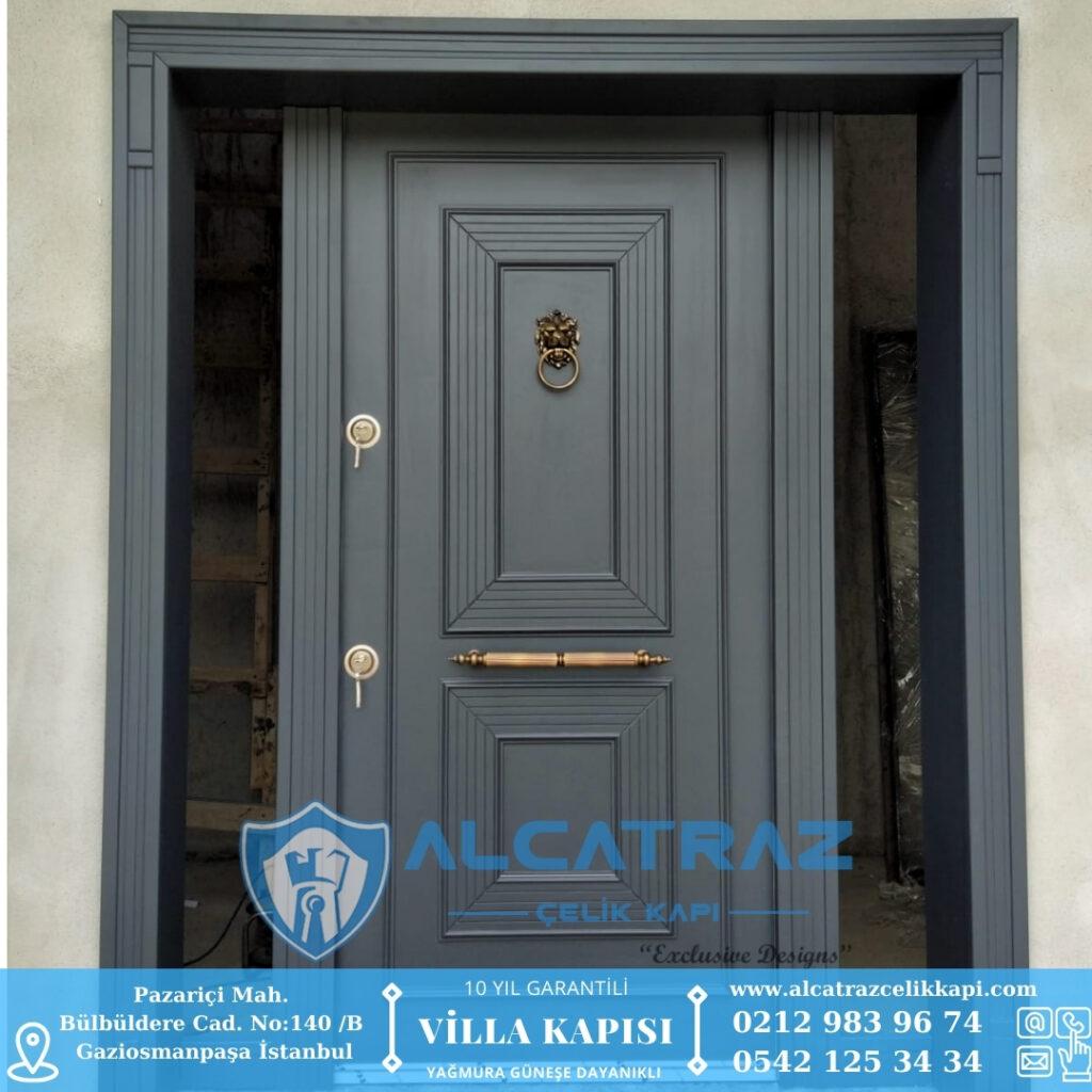 kuşadası villa kapısı modelleri villa giriş kapısı İstanbul villa kapıları alcatraz Çelik kapı