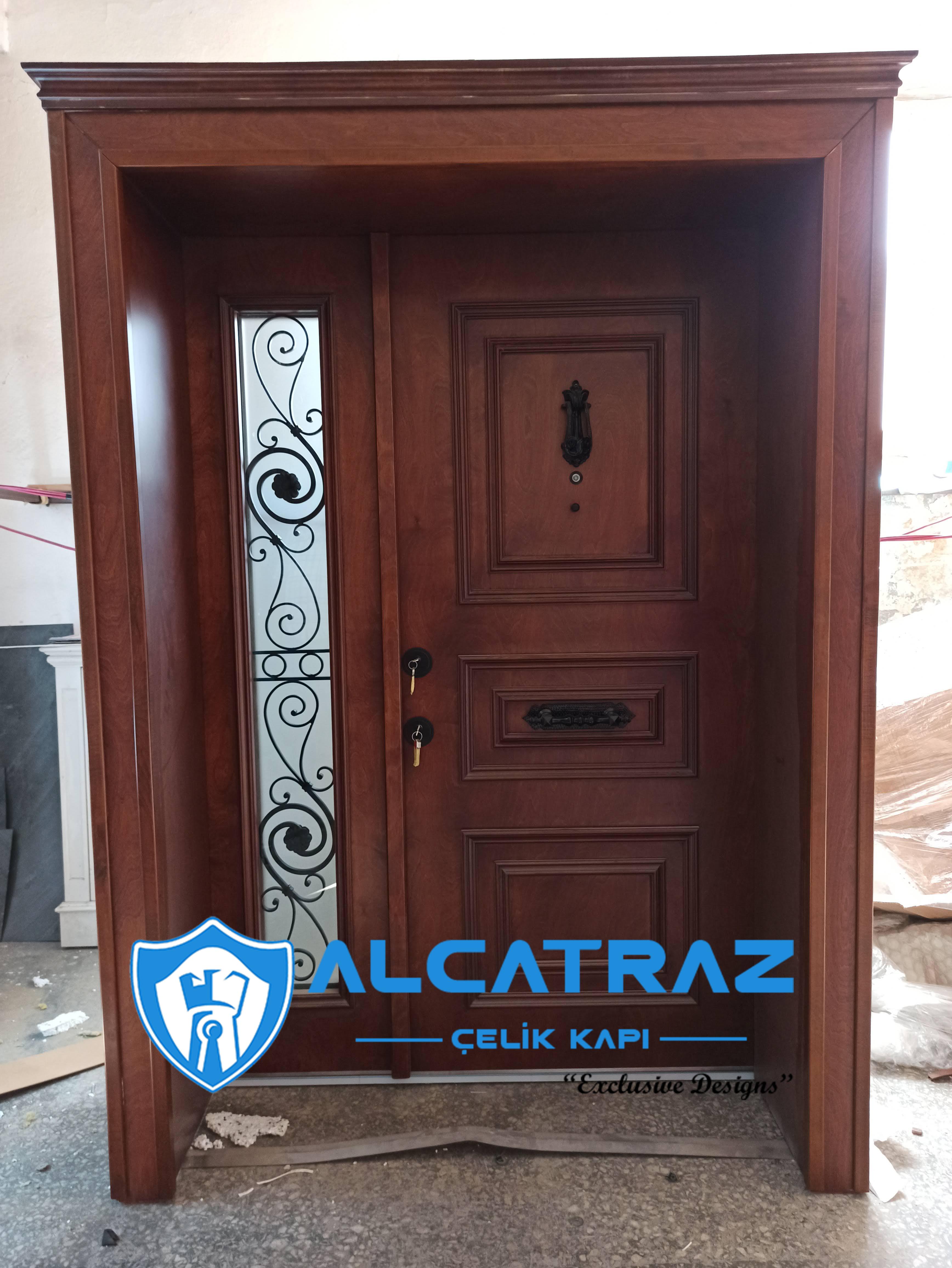Lüks Çelik Kapı Villa Kapısı Klasik Özel Tasarım Kompozit Çelik Kapı Modelleri Alcatraz Çelik Kapı adapazarı