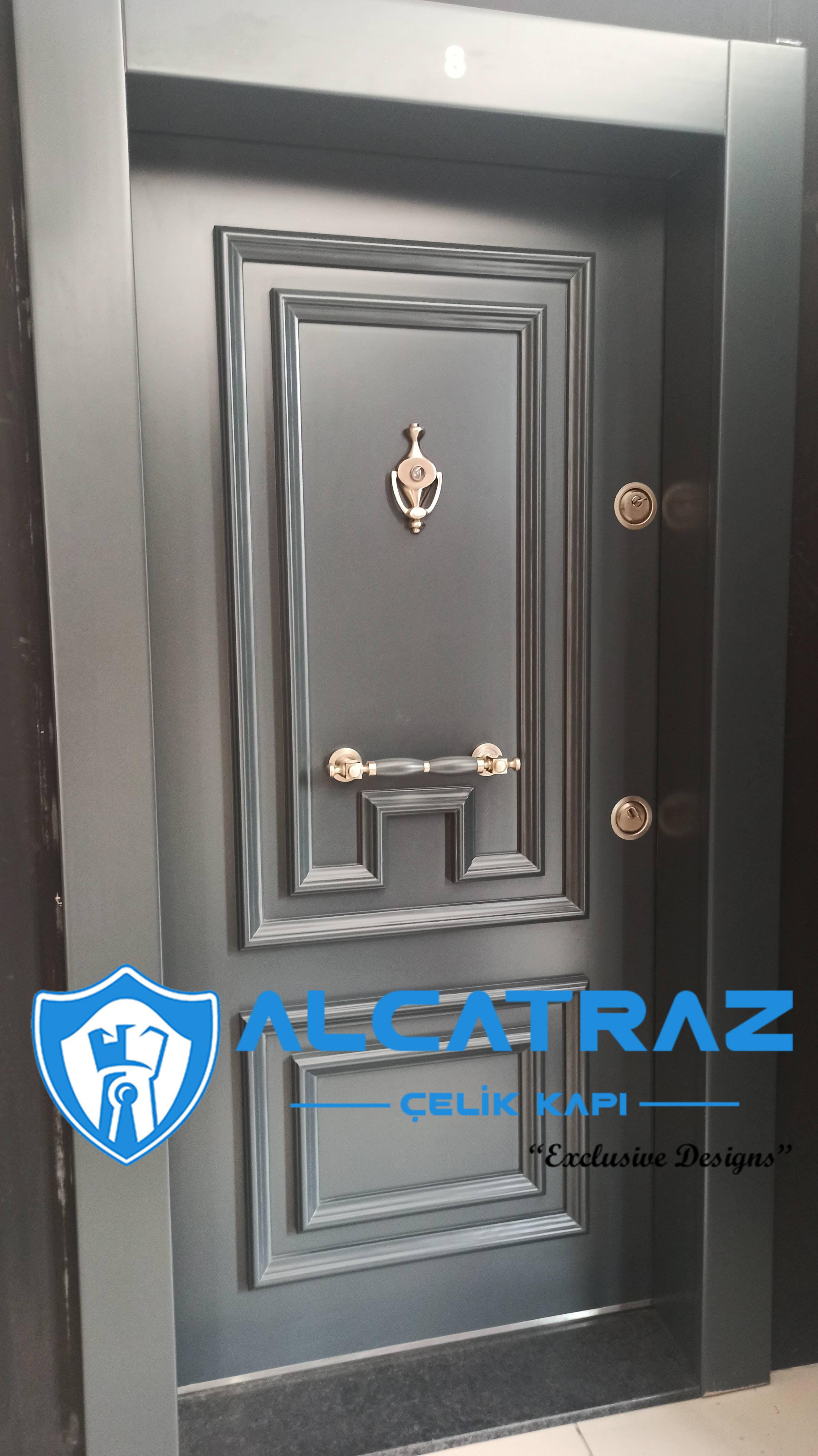 Lüks Çelik Kapı Villa Kapısı Klasik Özel Tasarım Kompozit Çelik Kapı Modelleri Alcatraz Çelik Kapı alarmlı çelik kapı