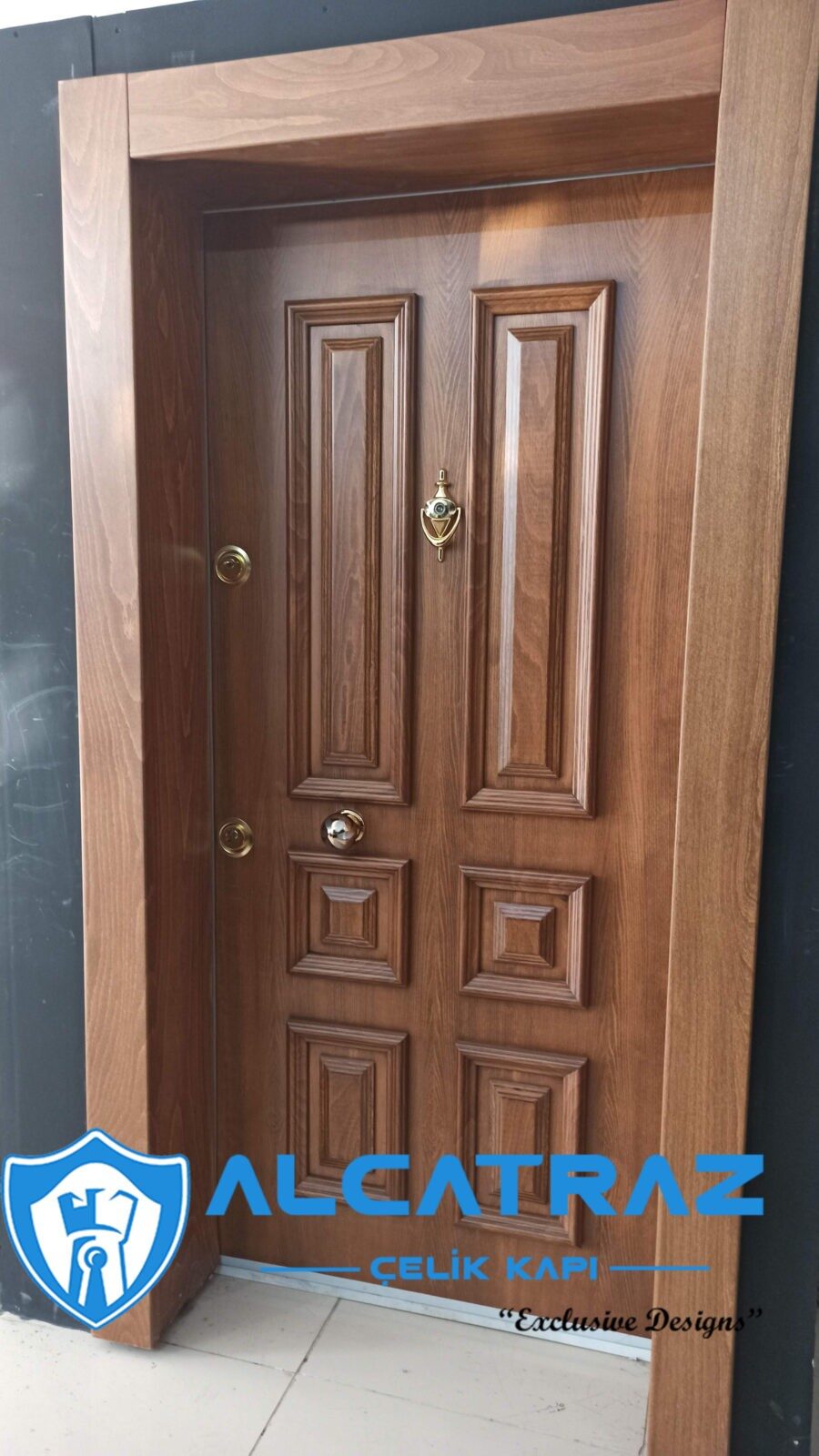 Lüks Çelik Kapı Villa Kapısı Klasik Özel Tasarım Kompozit Çelik Kapı Modelleri Alcatraz Çelik Kapı daire kapısı