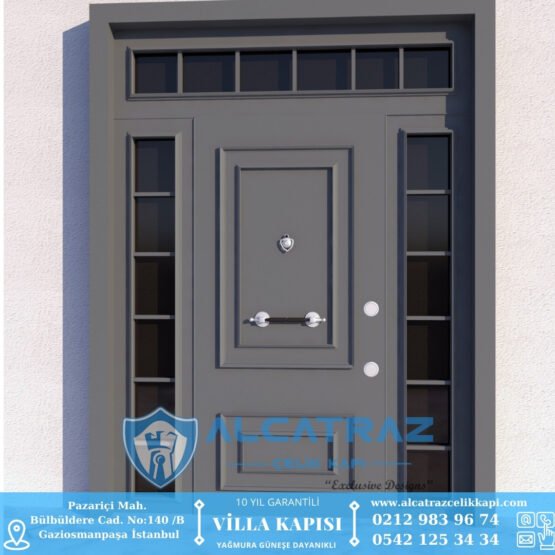 marmaris villa kapısı modelleri villa giriş kapısı İstanbul villa kapıları alcatraz Çelik kapı