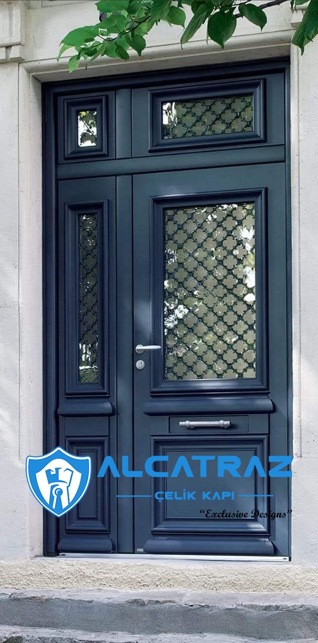MaviÇelik Kapı Villa Kapısı Özel Tasarım Kompozit Çelik Kapı Modelleri Alcatraz Çelik Kapı