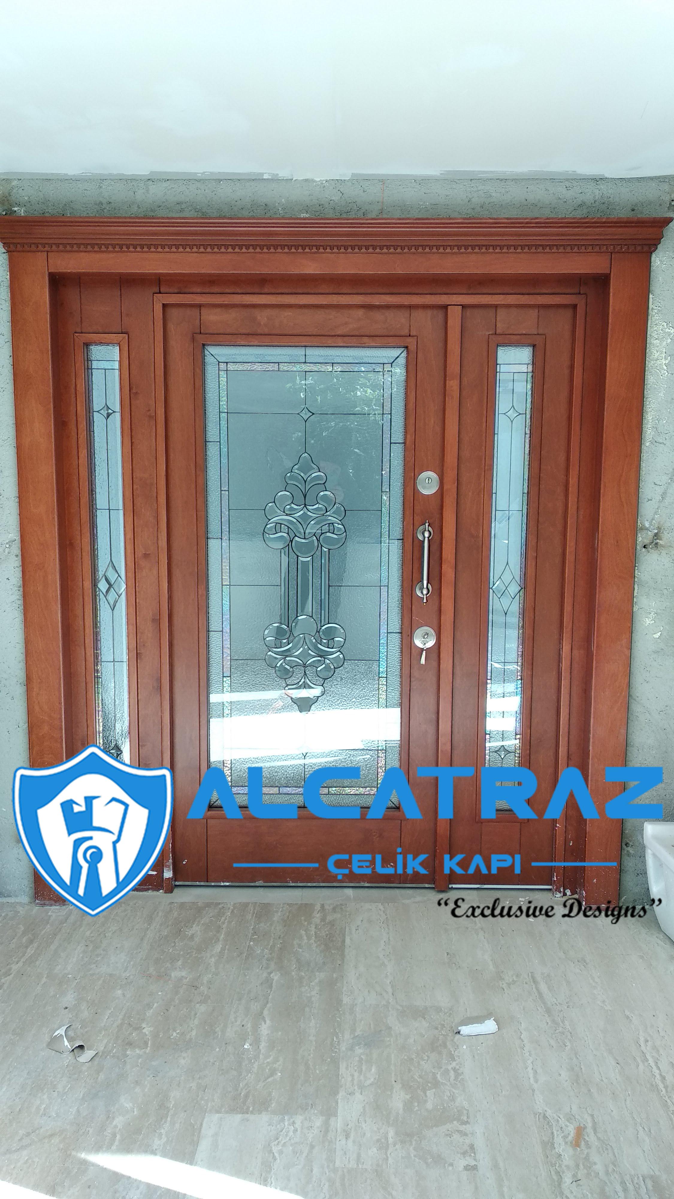 Modern Çelik Kapı Villa Kapısı Özel Tasarım Kompozit Çelik Kapı Modelleri Alcatraz Çelik Kapı