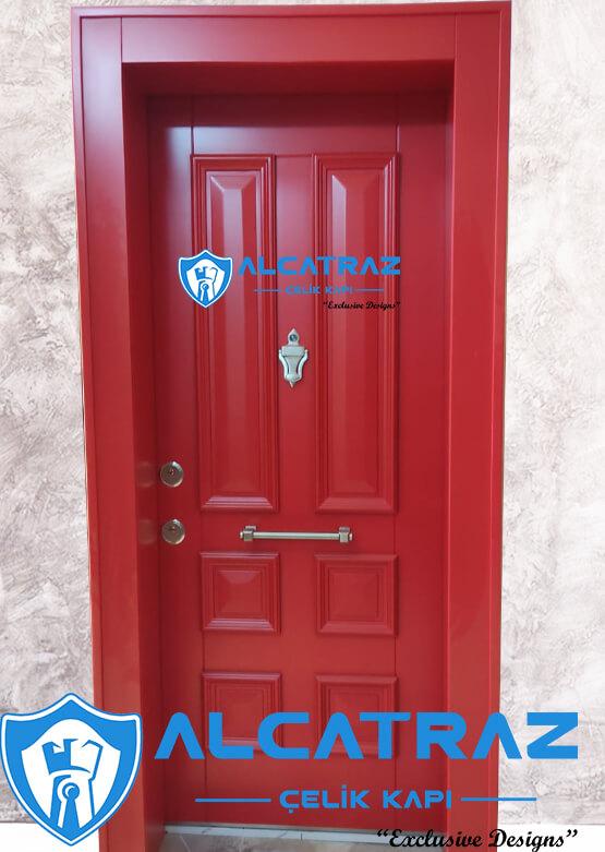 kırmızı çelik kapı çelik kapı modelleri kırmızı çelik kapı fiyatları alcatraz çelik kapı villa kapısı modelleri | apartman kapısı modelleri | Çelik kapı modelleri