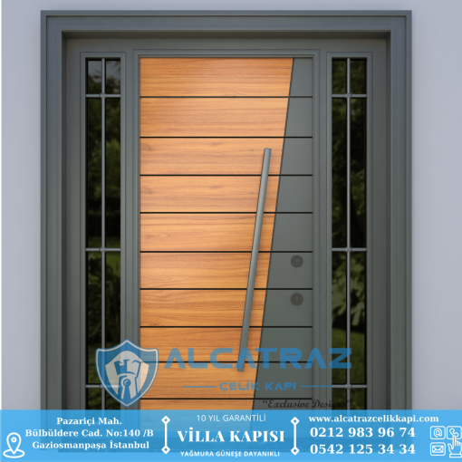 Modern Villa Kapısı Modelleri İstanbul Villa Kapısı Alcatraz Çelik Kapı İndirimli Villa Kapı Fiyatları