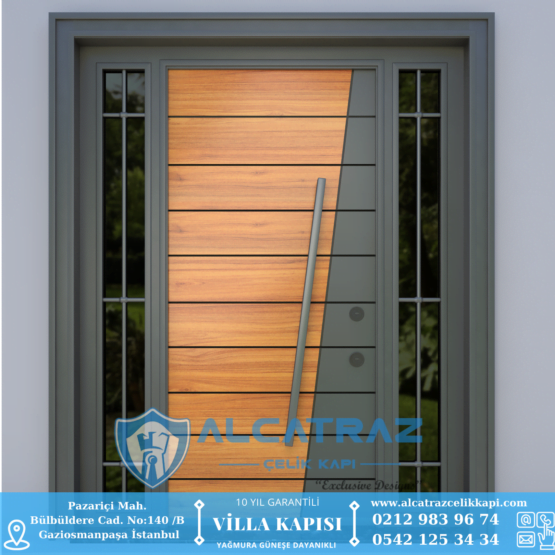 Modern Villa Kapısı Modelleri İstanbul Villa Kapısı Alcatraz Çelik Kapı İndirimli Villa Kapı Fiyatları