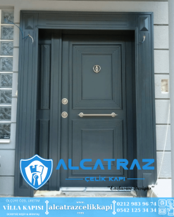 Ahşap Kaplama Apartman Bina Giriş Kapısı ABK 100 5 Villa Kapısı Modelleri Villa Giriş Kapısı Kompozit Çelik Kapı Alcatraz Villa Kapısı Haustüren SteelDoors (100)
