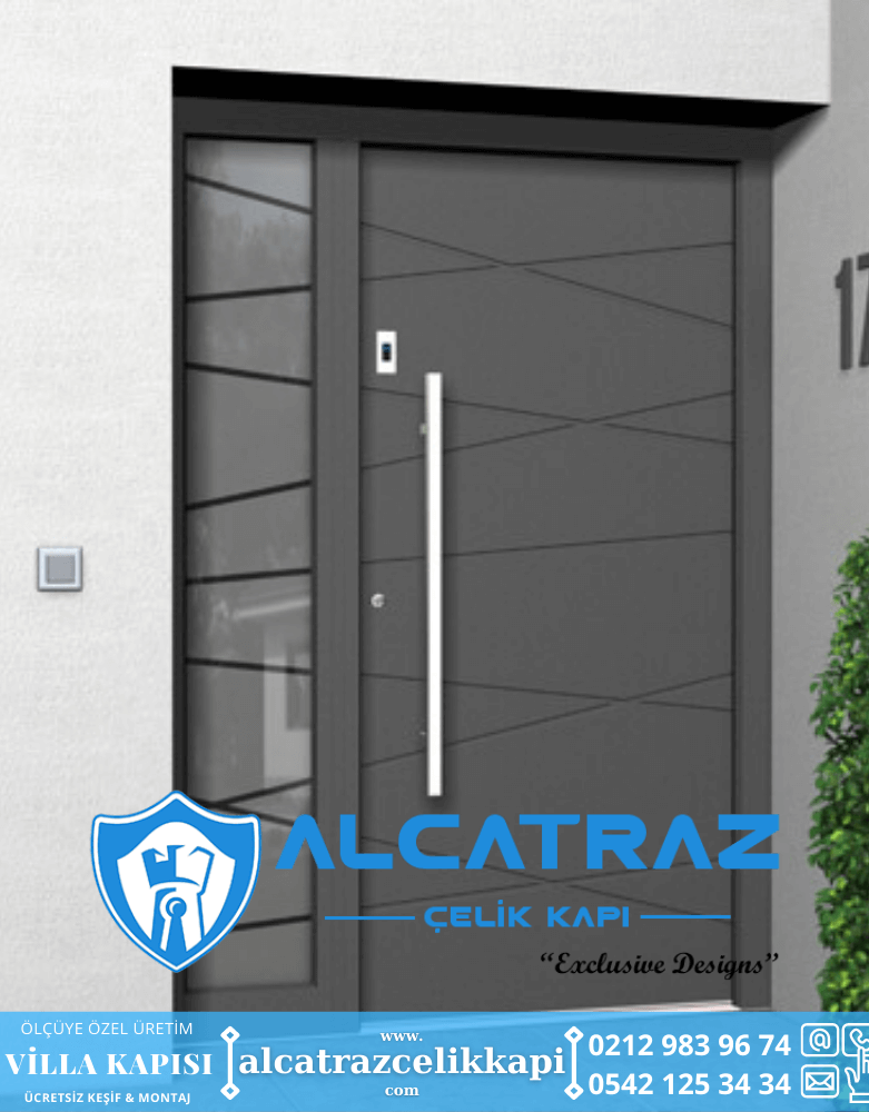 Villa Kapısı Modelleri Villa Giriş Kapısı Kompozit Çelik Kapı Alcatraz Villa Kapısı Haustüren SteelDoors - 2021-08-13T093156.519