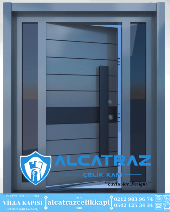 Villa Kapısı Modelleri Villa Giriş Kapısı Kompozit Çelik Kapı Alcatraz Villa Kapısı Haustüren SteelDoors (38)