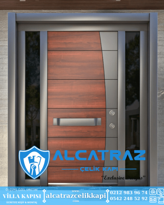Villa Kapısı Modelleri Villa Giriş Kapısı Kompozit Çelik Kapı Alcatraz Villa Kapısı Haustüren SteelDoors 5