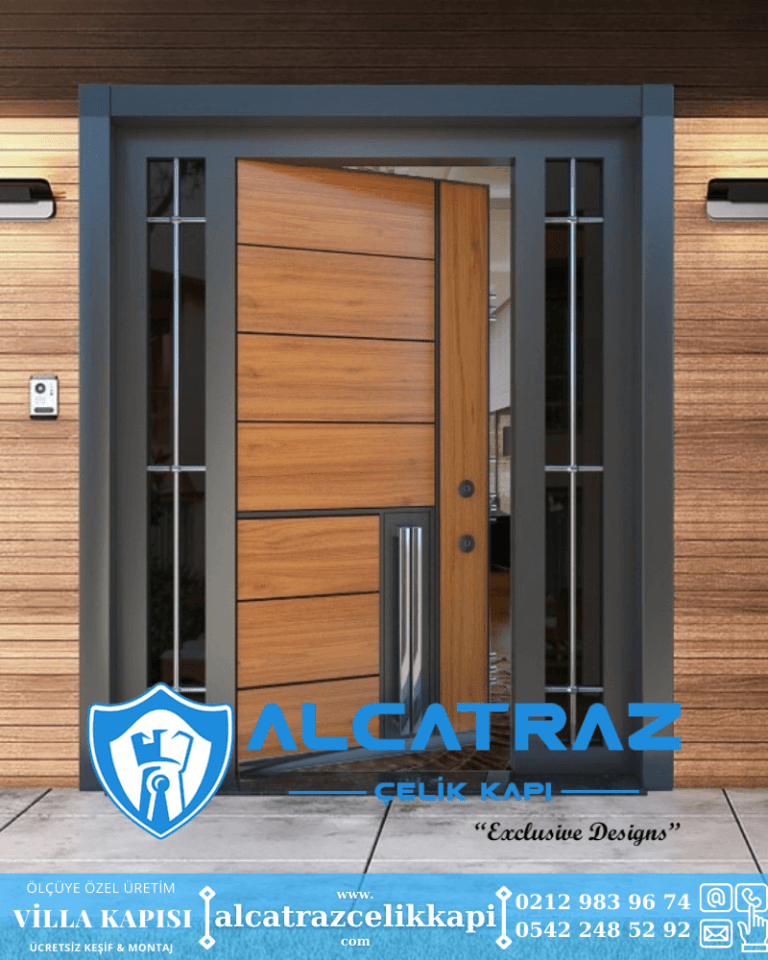 Villa Kapısı Modelleri Villa Giriş Kapısı Kompozit Çelik Kapı Alcatraz Villa Kapısı Haustüren SteelDoors (6)