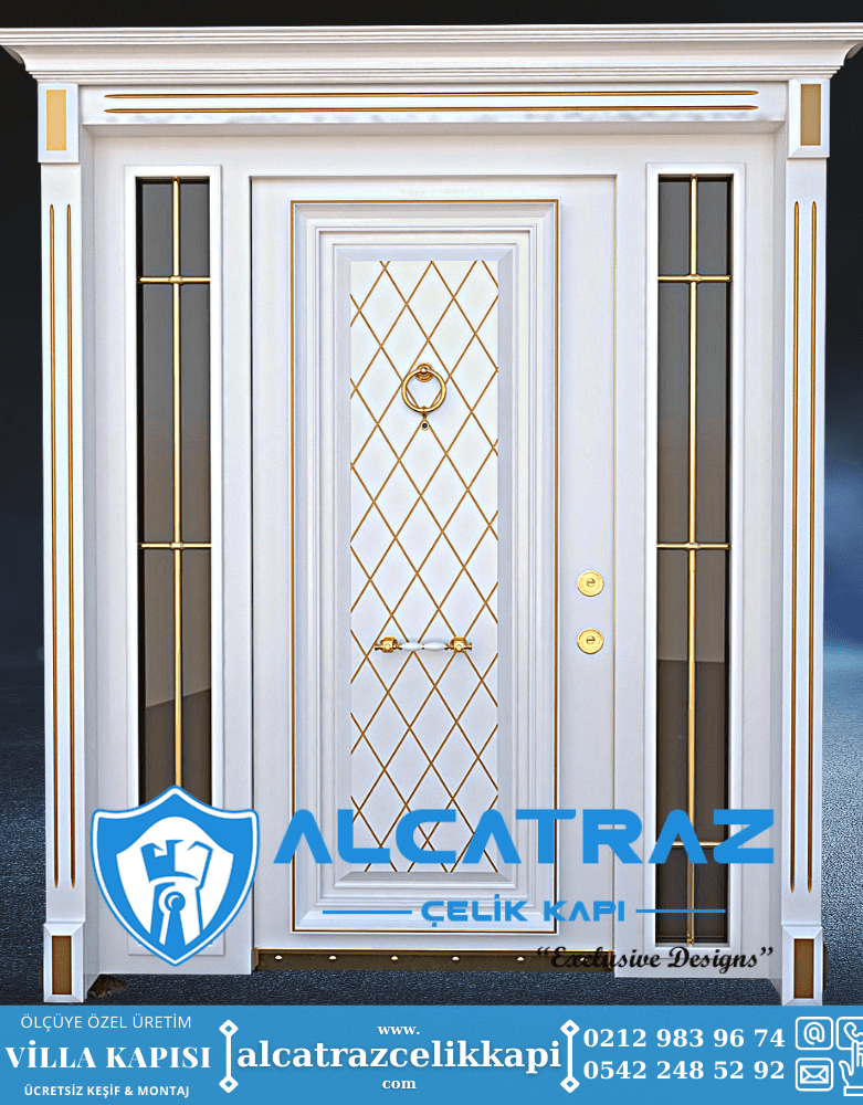 Villa Kapısı Modelleri Villa Giriş Kapısı Kompozit Çelik Kapı Alcatraz Villa Kapısı Haustüren SteelDoors (7)
