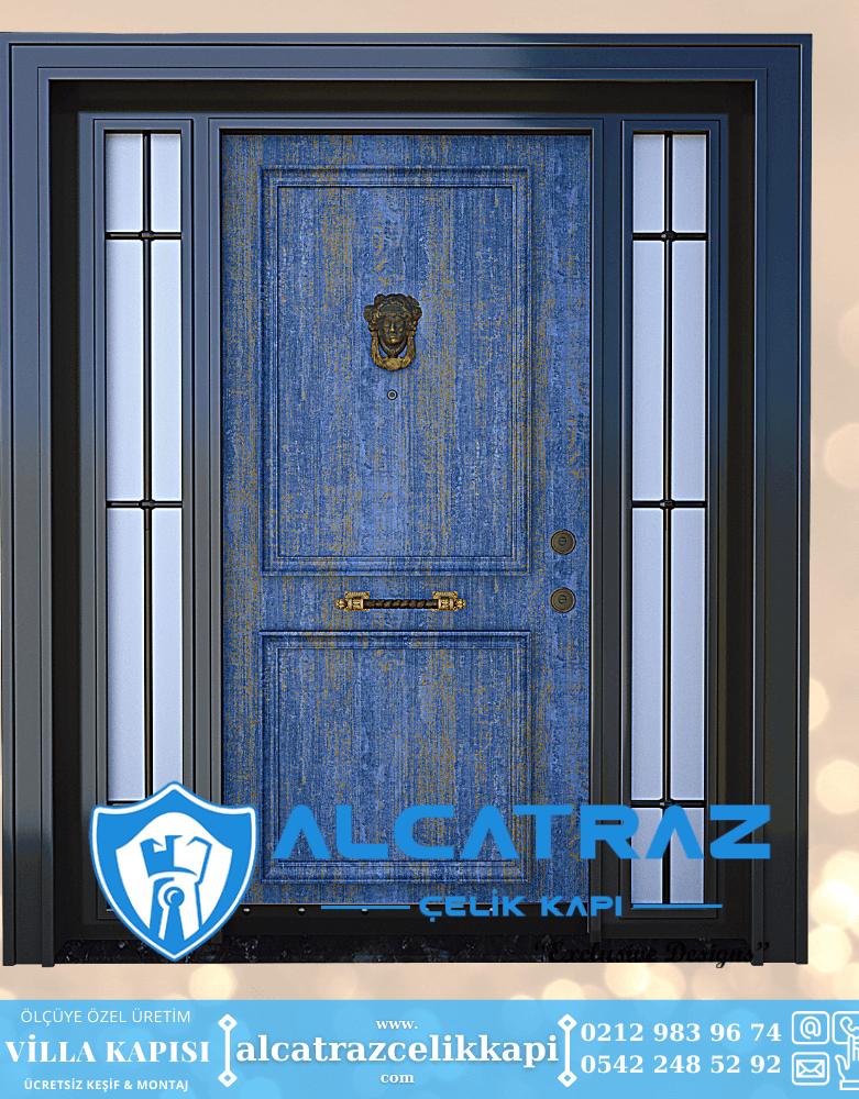 Villa Kapısı Modelleri Villa Giriş Kapısı Kompozit Çelik Kapı Alcatraz Villa Kapısı Haustüren SteelDoors (8)
