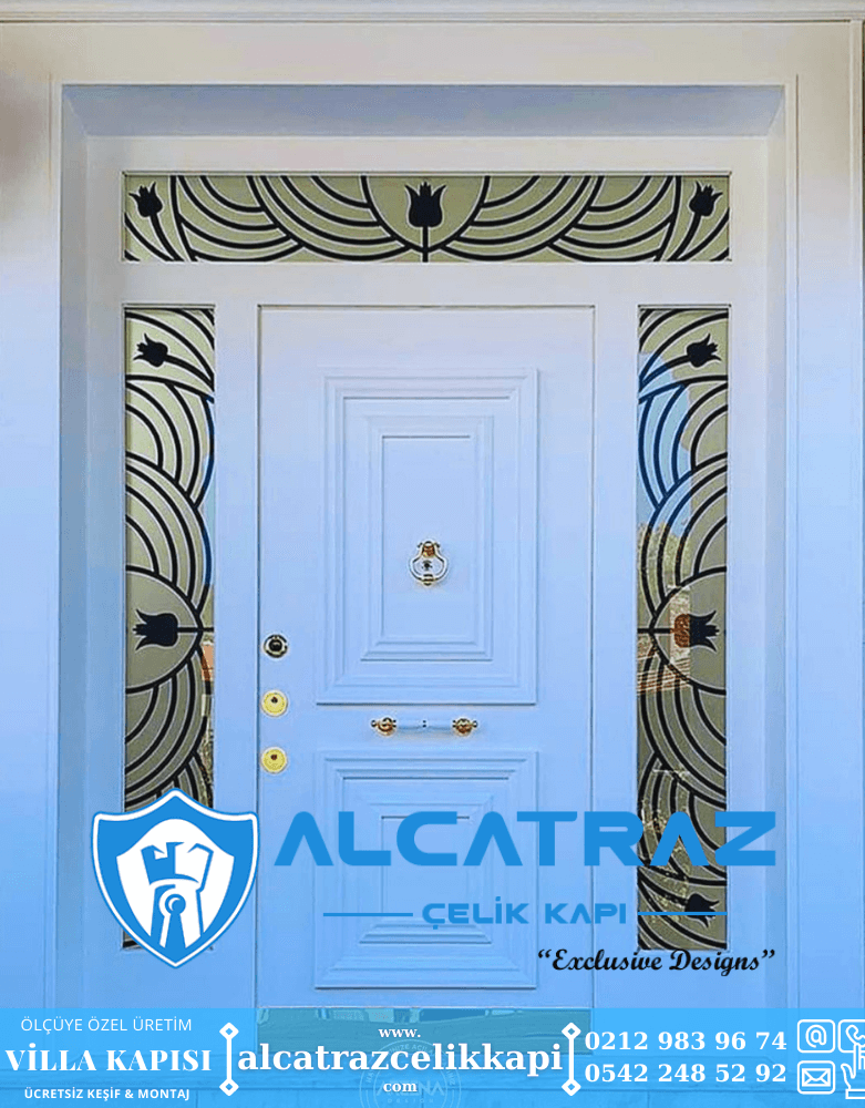 Villa Kapısı Modelleri Villa Giriş Kapısı Kompozit Çelik Kapı Alcatraz Villa Kapısı Haustüren SteelDoors (9)