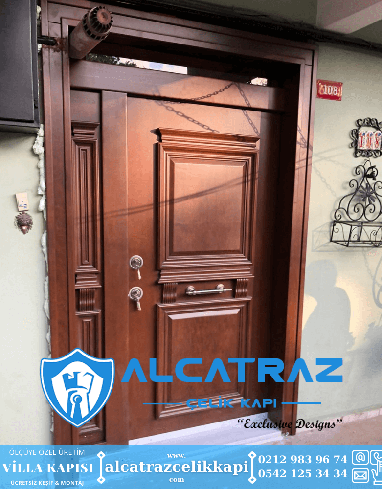 Villa Kapısı Modelleri Villa Giriş Kapısı Kompozit Çelik Kapı Alcatraz Villa Kapısı Haustüren SteelDoors (99)