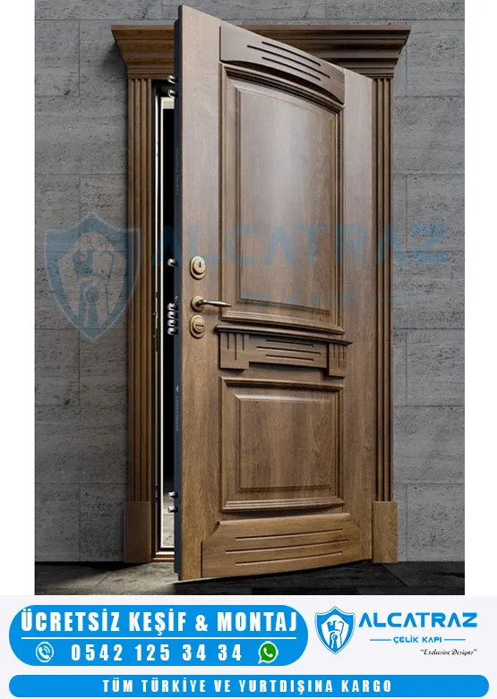 Ahşap Villa KapısıVilla KapısıVilla Kapısı ModelleriKaliteli villa kapısı modeleriÇelik kapıçelik kapı modelleri
