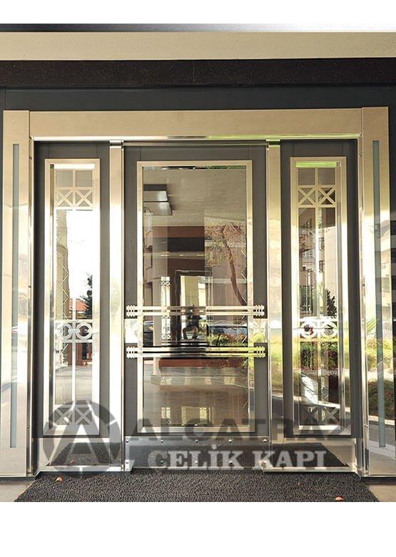 Kompozit Kaplama Apartman Bina Giriş Kapısı ABK-065