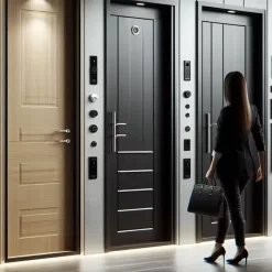 Villa Kapısı AVK-460 8 Villa Kapısı Modelleri Villa Giriş Kapısı Kompozit Çelik Kapı Alcatraz Villa Kapısı